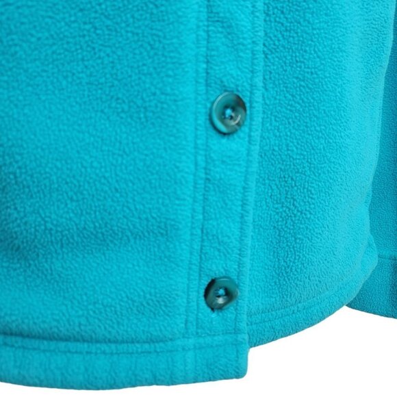 L.L Bean Fleece Button  Up Size Medium - Picture 2 of 6